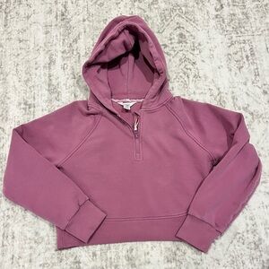 Athleta Girl Mauve All Day 1/2 Zip Hoodie – VGUC – Size XL (14)